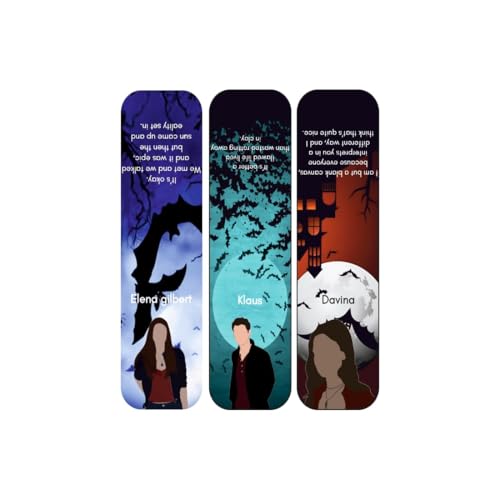 Otidge Pack of 7 Cute Magnetic Bookmarks Gifts for Book Lovers | Book Marks for Book Lovers | Bookmarks Aesthetic for Books | Cartoon Magnetic Bookmarks (The Vampire Diary) - Image 3