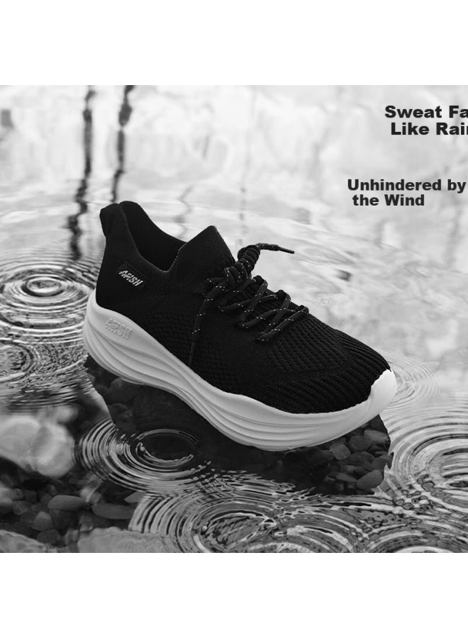 A FISH Fish 7a Grade Antibacterial And Odor-resistant Coconut Men's Shoes Summer Mesh Breathable Sports Casual Walking Shoes With Super Elasticity And Height Increase - Image 2