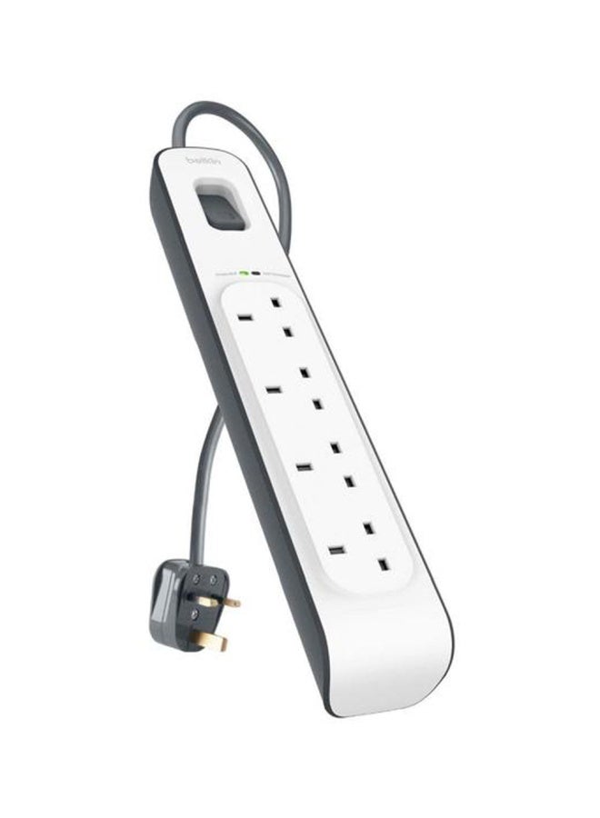belkin Belkin 4 Way 2 Meter Surge Protection Strip  - Image 1