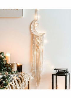 Y&D Moon Dream Catcher Handmade Wall Decor, Bedroom Boho Home Decor Gifts for Girls Mom  - Image 4