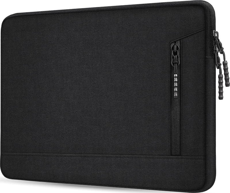 TEDNETGO Laptop Case 15.6 inch, Water Resistant Portable Monitor Computer Bag with Pockets Traveling Shockproof Protective Laptop Sleeve Compatible with HP, Dell, Lenovo, Acer, Asus, MacBook Pro, Black - Image 1