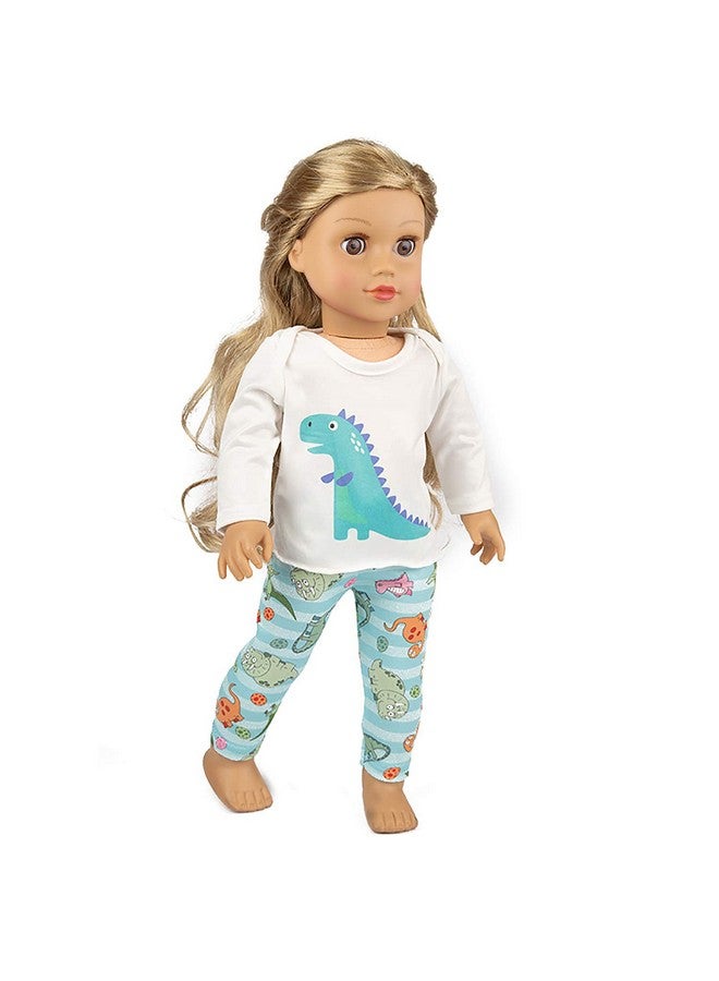 Ecore Fun 18 Inch Boy Girl Doll Clothes Pajamas Tracksuit For 18 Inch Boy Doll Or Girl Doll Birthday Reward Gift - Image 2
