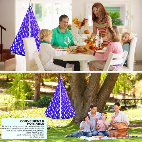 VParents Sleeping Essentials Set with Mosquito Net & Spring (Blue) | Window Hanger not Included, Sunny - Image 4