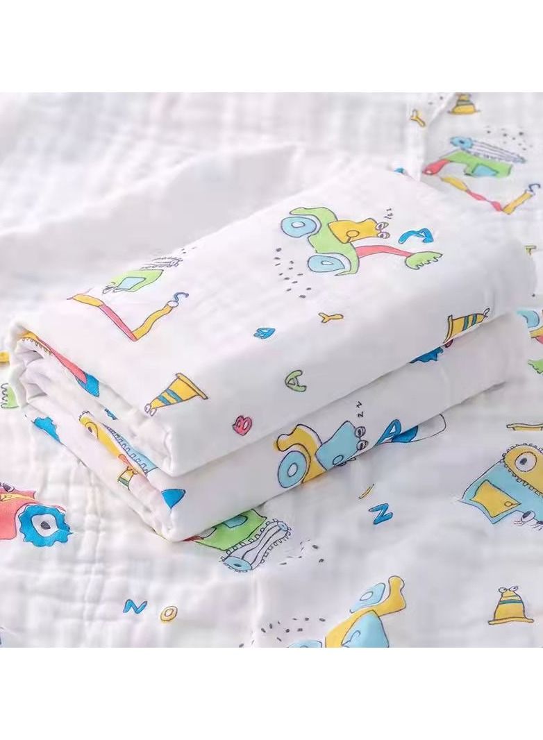 Pure Cotton Cartoon Printed Bath Towels