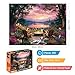 EIYRURU 300 Piece Puzzles for Adults 300 Piece Puzzles for Adults Large Piece Lake Sunset Dogs Campfire Jigsaw Puzzle Funny Gift for Adult Kids Challenging Family Games Toy 205 X 15 in - Image 4