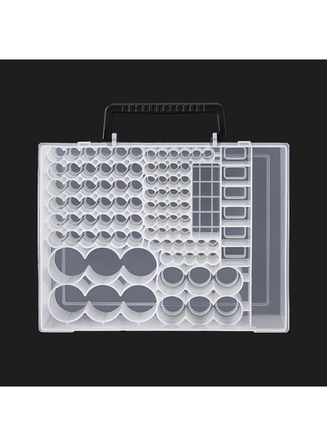 Black Battery Organizer Storage Case Holds AA AAA 9V C D Lithium Batteries 95 Plus - Image 3