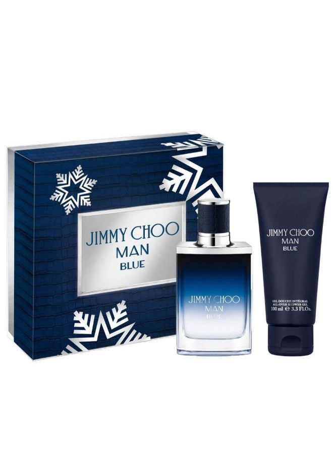 Jimmy Choo - Jimmy Choo Blue - Eau de Toilette 50 ml + Shower Gel 100 ml Gift Set - Image 1