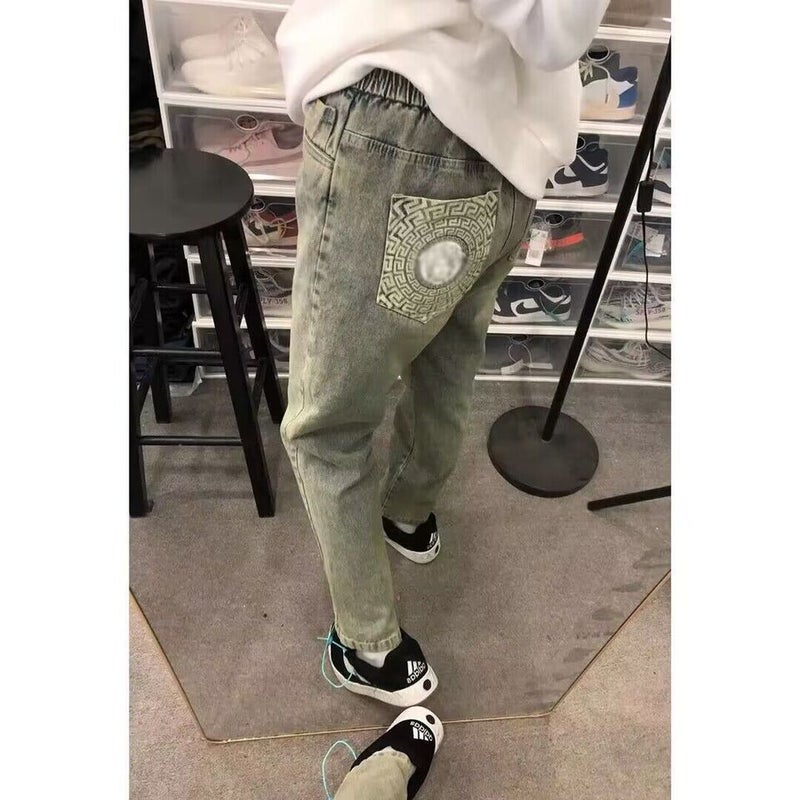 Unisex Classic Denim Jeans Loose Fit Daily Outdoor Wear - Image 4