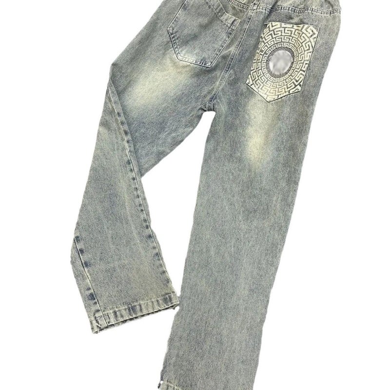 Unisex Classic Denim Jeans Loose Fit Daily Outdoor Wear - Image 5