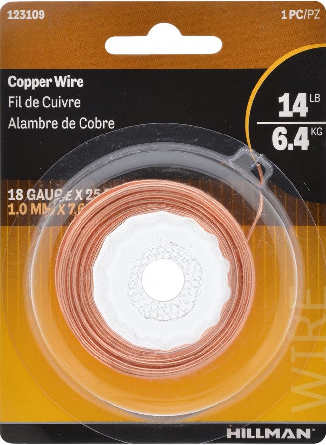 Hillman 25' 18 Gauge Bare Copper Wire - Image 2