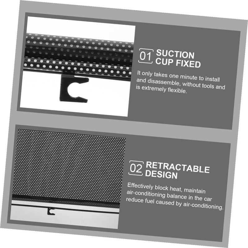 Retractable Windshield Sun Shade for Cars Easy Install Car Window Curtains Heat Insulation Uv Compact Design for Suvs Trucks Shade - Image 2