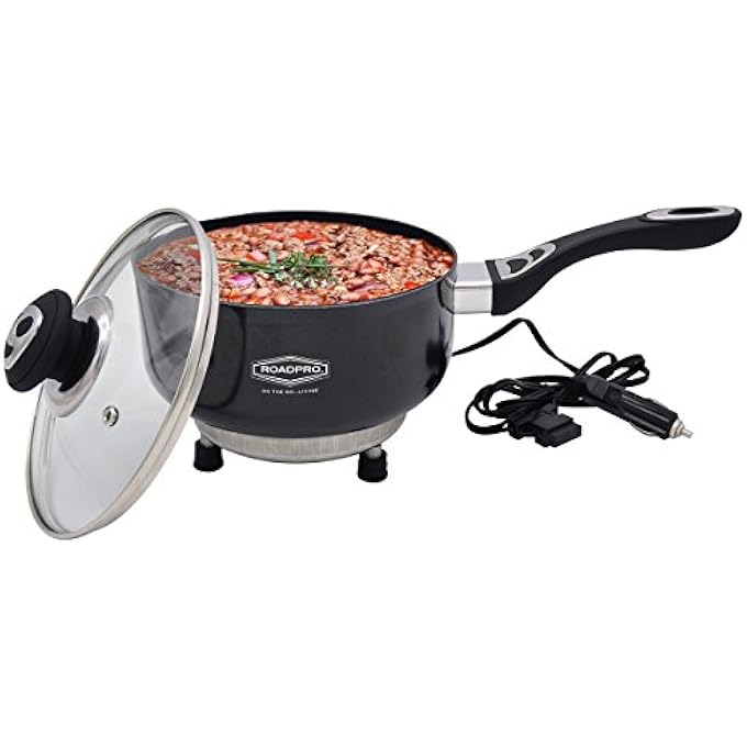 RoadPro Rpsp225Ns 12Volt Portable Saucepan With NonStick SurfaceBlack - Image 4