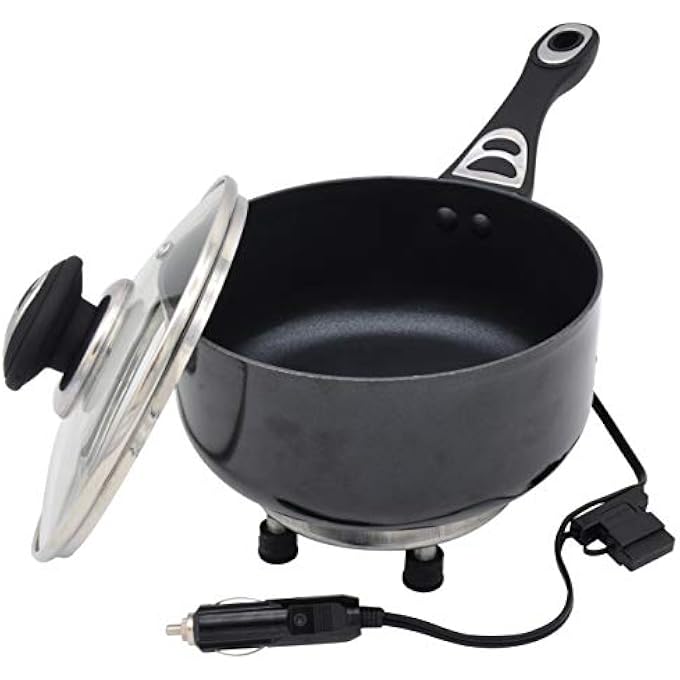 RoadPro Rpsp225Ns 12Volt Portable Saucepan With NonStick SurfaceBlack - Image 3