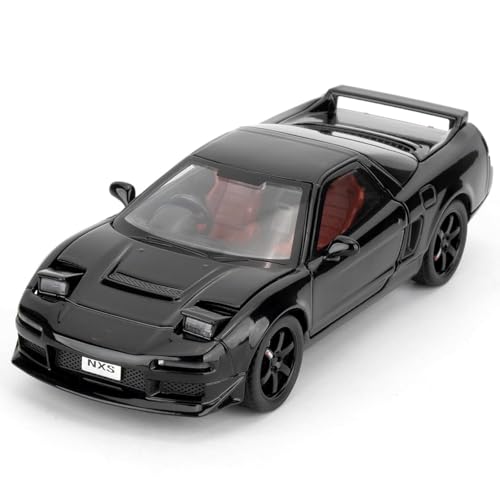 FEXXA Toy Car Compatible for 1:32 HO NDA NSX Evolution Model, Pull Back Diecast Collectible Car with Sounds ＆ Lights for Kids Boys Girls and Adults, Gift (Black) - Image 1