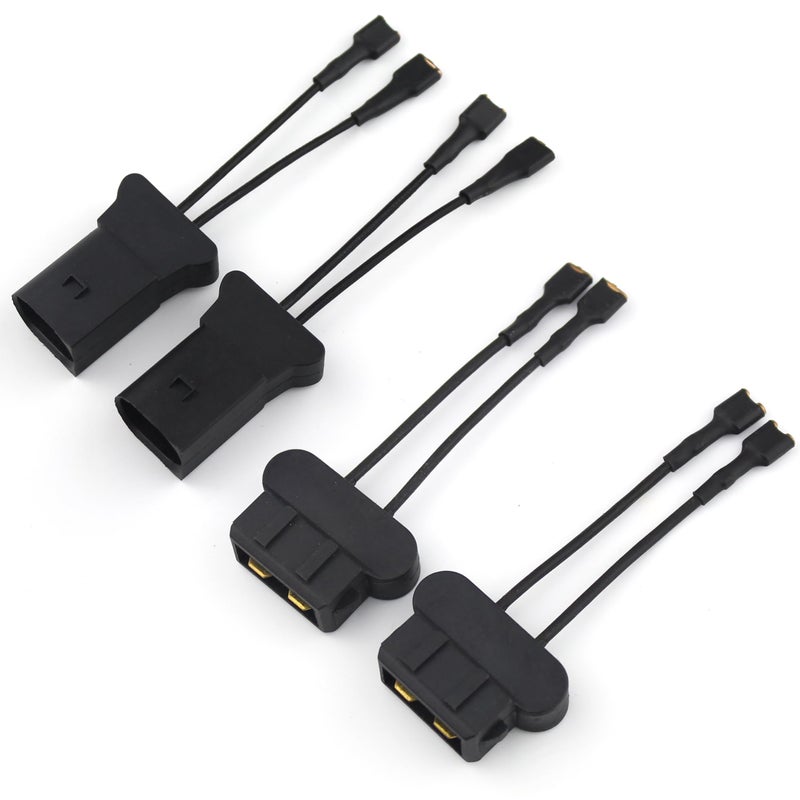 FARBIN Car Horn Special Plug Compatible with Audi Volkswagen Porsche Mercedes Benz Adapter Wiring Harness Pigtail Socket Car Horn Connector Harnesses Cable 4Pcs