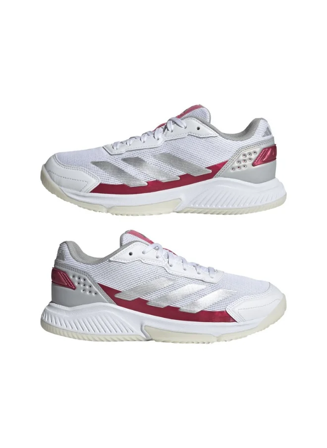 اديداس adidas Courtquick Padel W White Tennis SHOES for Women - 3.5