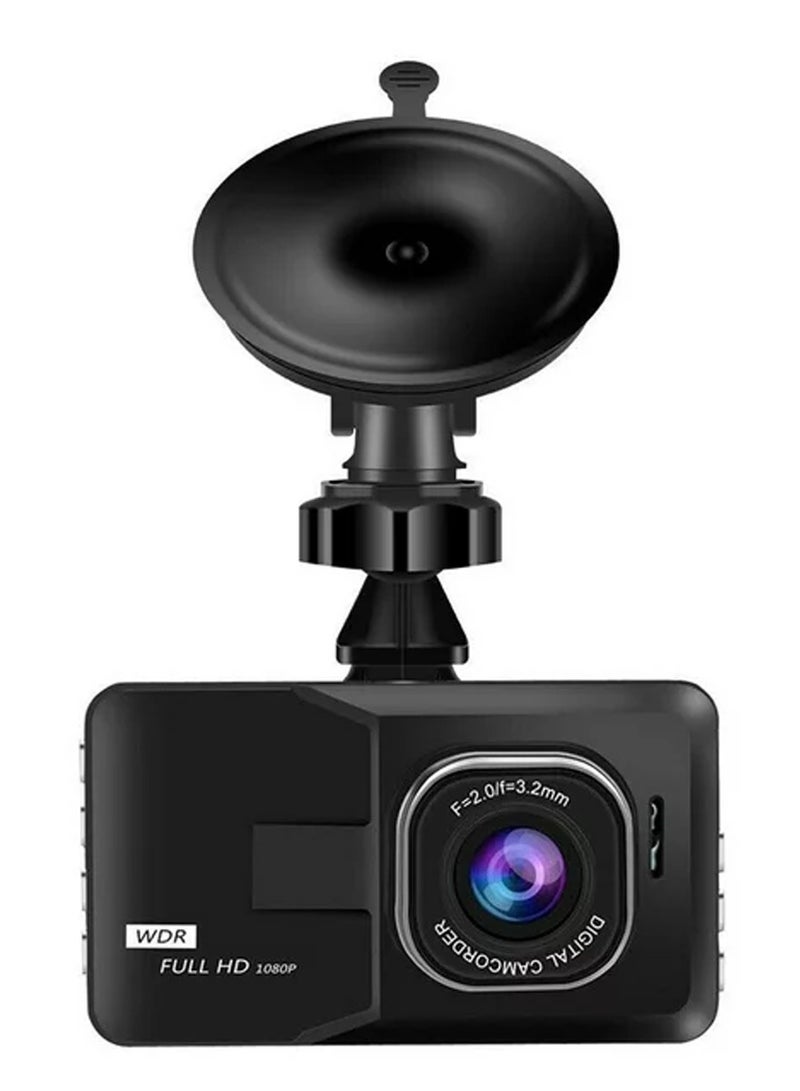دبليو دي آر "كاميرا سيارة Cemara Dash Cam بدقة 1080 بكسل عالية الدقة مع مستشعر G وكشف الحركة والتسجيل المتكرر" - Image 3