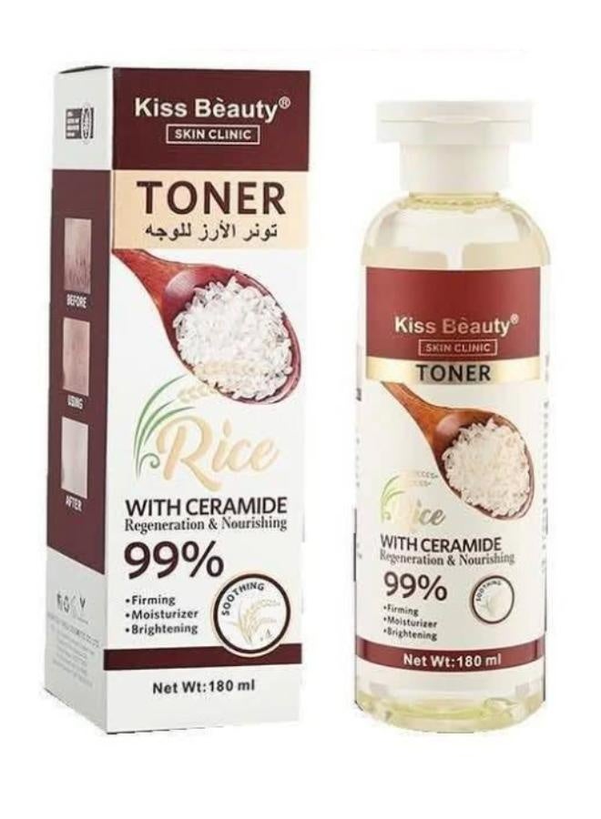 Kiss Beauty KIS Beauty Rice Facial Toner 180ml with 99% Ceramide  - Image 1