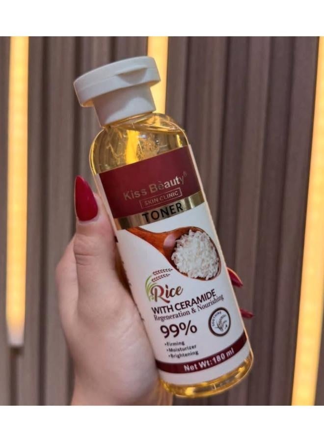 Kiss Beauty KIS Beauty Rice Facial Toner 180ml with 99% Ceramide  - Image 5