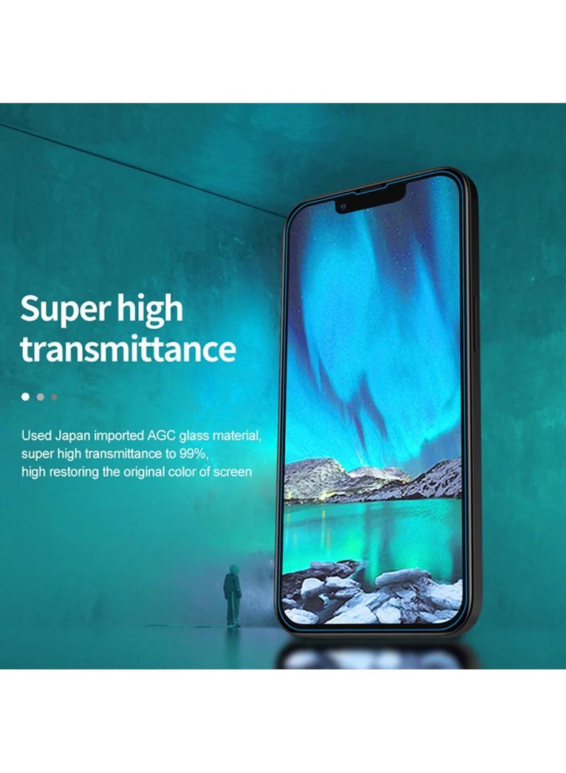 Y&D 5-Pieces iPhone 15 Plus Screen Protector Full Coverage Grade Protection HD Clear Anti-Fingerprint 9H Tempered Glass Film Easy Installation for iPhone 15 Plus 6.7" - Image 4