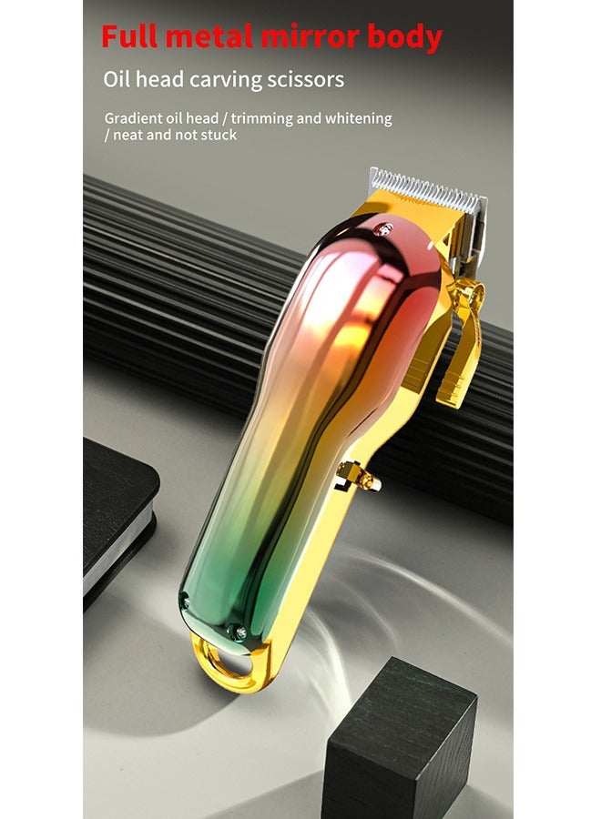 WAIKIL Men'S Hair Trimmer Beard Trimmer Barber Trimmer Professional Rechargeable Wireless Quiet Colorful - Image 3