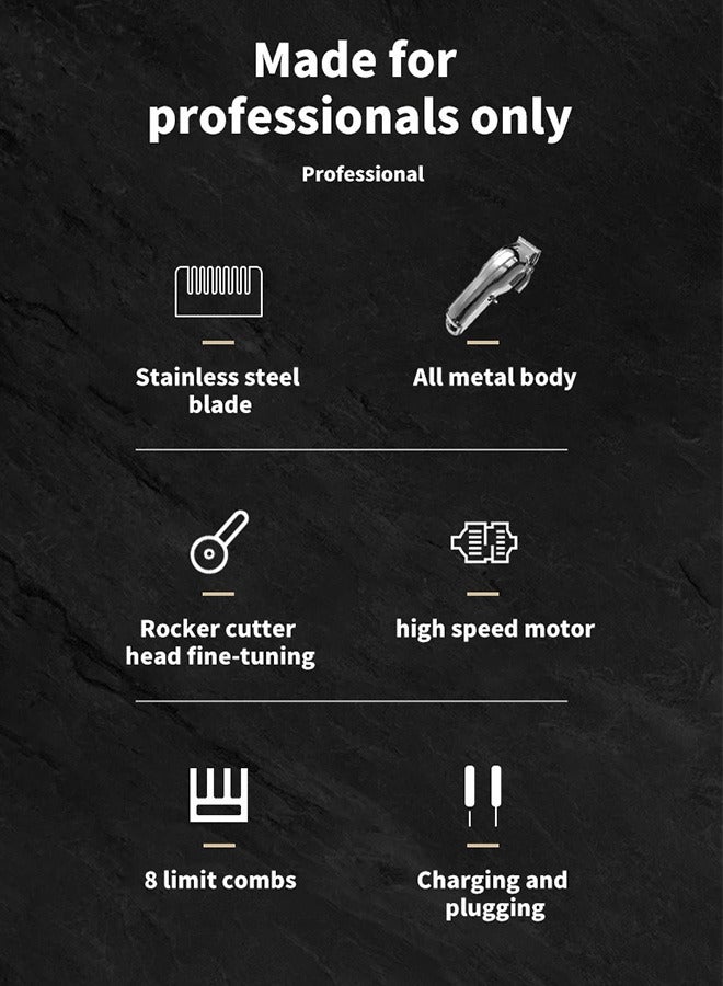 WAIKIL Men'S Hair Trimmer Beard Trimmer Barber Trimmer Professional Rechargeable Wireless Quiet Colorful - Image 4