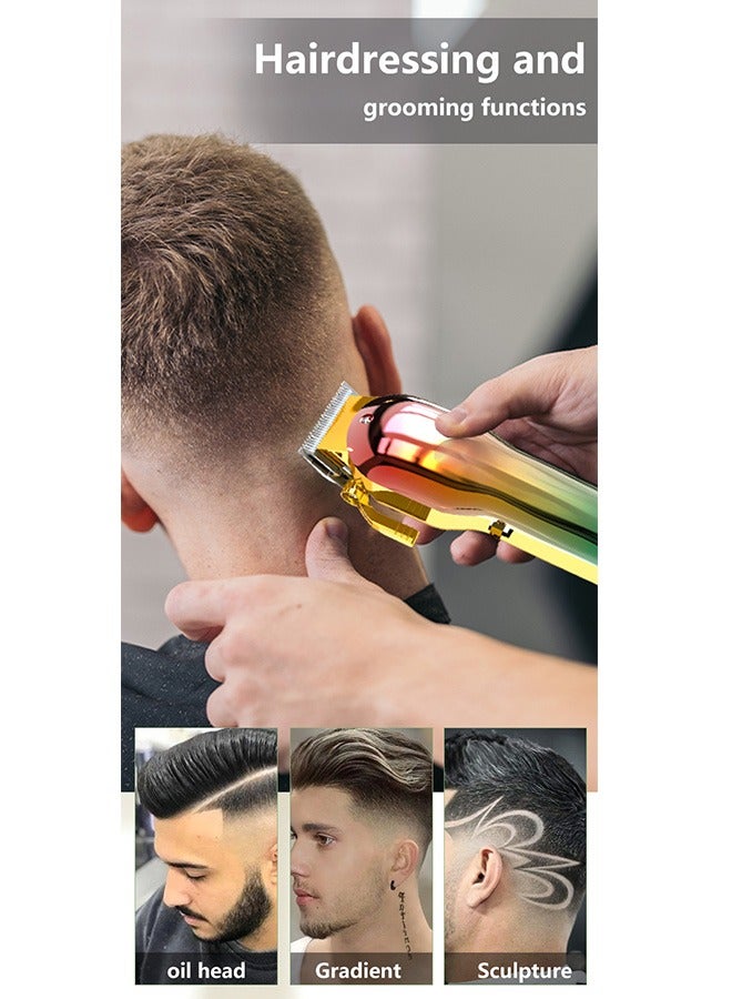 WAIKIL Men'S Hair Trimmer Beard Trimmer Barber Trimmer Professional Rechargeable Wireless Quiet Colorful - Image 5