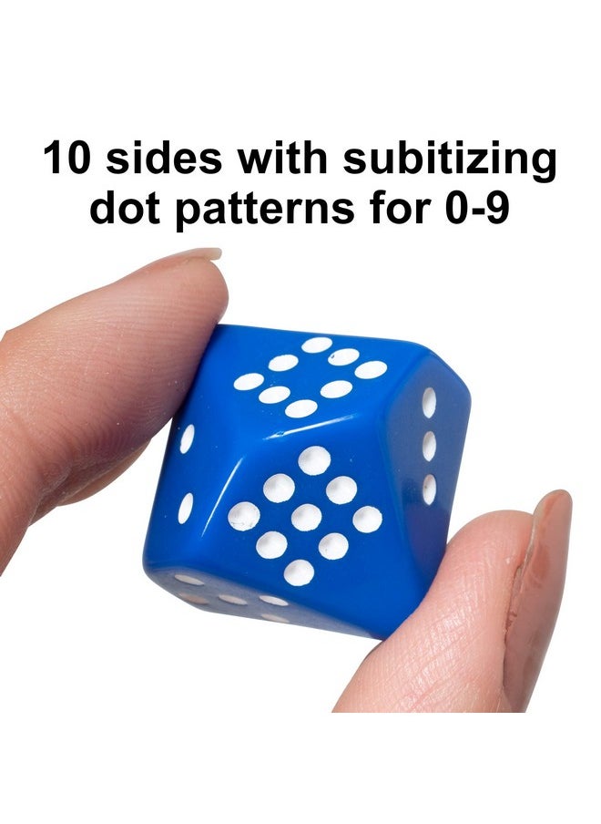 Learning Advantage LEARNING ADVANTAGE Subitizing Dice - Set of 6 - Hands On Math Manipulative - Teach Early Numeracy - Math Games for Kids  - Image 2