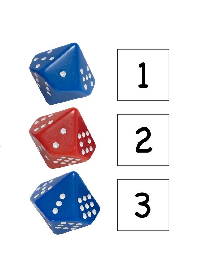 Learning Advantage LEARNING ADVANTAGE Subitizing Dice - Set of 6 - Hands On Math Manipulative - Teach Early Numeracy - Math Games for Kids  - Image 3