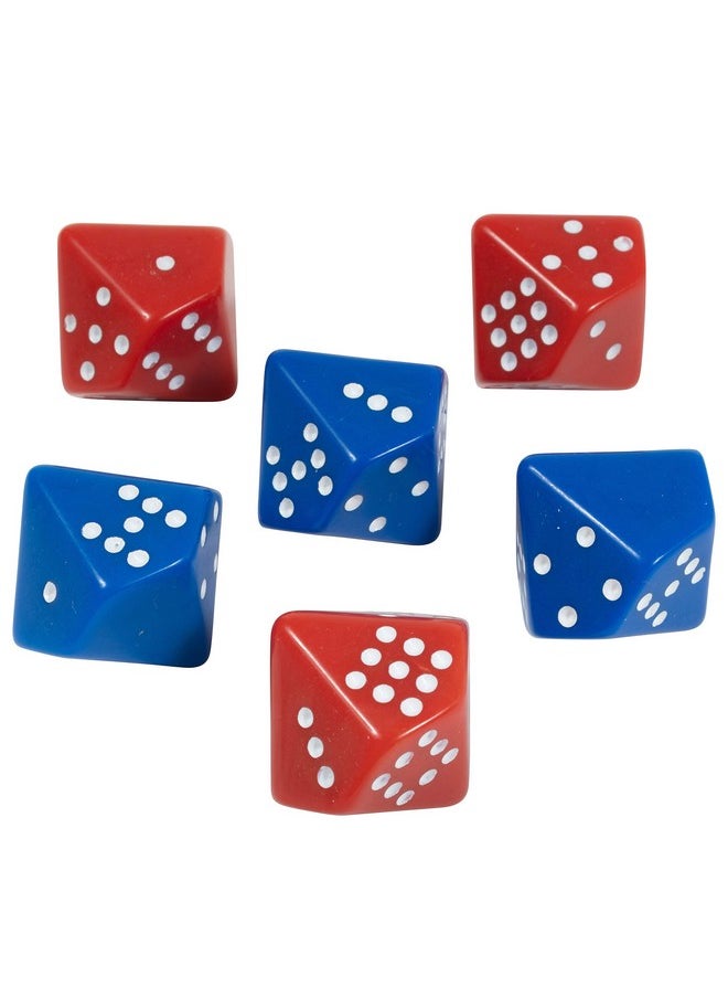 Learning Advantage LEARNING ADVANTAGE Subitizing Dice - Set of 6 - Hands On Math Manipulative - Teach Early Numeracy - Math Games for Kids  - Image 1