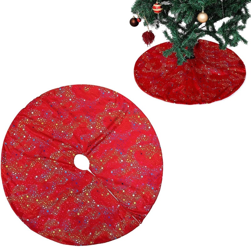 Shimmering Sequins Round Skirt Elegant Festival Decoration Eye Catching Christmas Tree Base Dress Adorment Embroidered Tree Skirt - Image 2