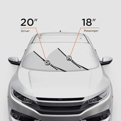 myTVS Crystal Wiper Blade | Premium All-Season Windshield Wiper for Cars | Set of 2 | Size 20" x 18" Inches - Image 5