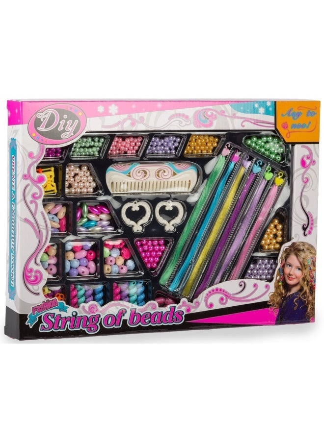 صناعة الأسورة بالخرز مع زينة للشعر - 004 - Image 1