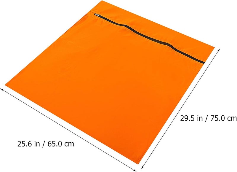 Pet Laundry Bag for Dogs Medium Orange Polyester Mesh Washable Clothes Protector Anti-Tangle Deformation Resistant for Pet Clothing in Washing Machine - Image 2