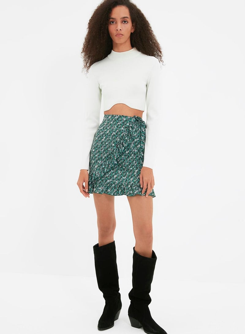 trendyol Ruffle Detail Mini Skirt - Image 3