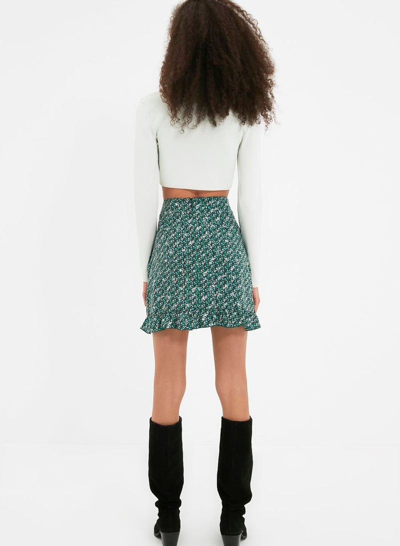 trendyol Ruffle Detail Mini Skirt - Image 5