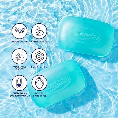 Dermisa Glycerin Bar with Aloe Vera | Helps to Gently Cleanse All Skin Types, Sensitive and Oily Skin | Contains Aloe Vera | NO PARABENS, NO SULFATES, 100% VEGETABLE BASE | 3 OZ | Pack of 3 - Image 4