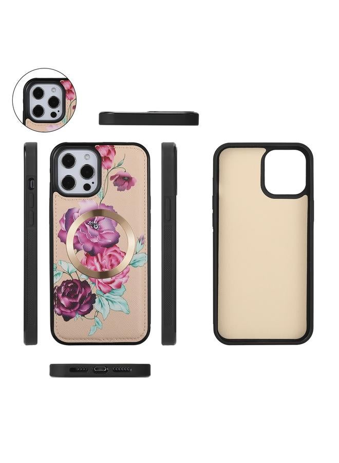 زبون جراب هاتف جلدي متعدد الوظائف بسحاب على شكل زهرة لهاتف iPhone 12 Pro - Image 2