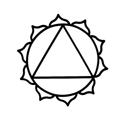 Comet Busters Solar Plexus Chakra Meditation and Healing Temporary-Removable Tattoo Sticker (BT282) - Image 2