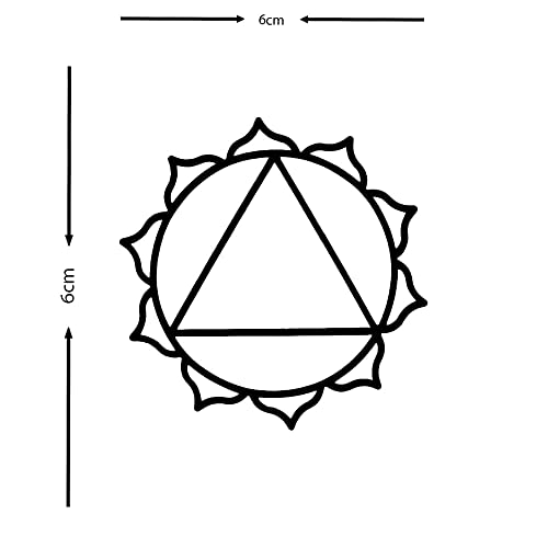 Comet Busters Solar Plexus Chakra Meditation and Healing Temporary-Removable Tattoo Sticker (BT282) - Image 3