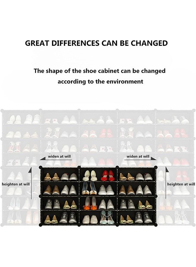 Beauenty Shoe Rack 8 Tier Shoe Storage Unit Flat  Slant Adjustable Shoe Organizer Shelf for 32 Pairs Durable and Stable For Entryway  Hallway  Closet  Dorm Room  Bedroom (white) - Image 3