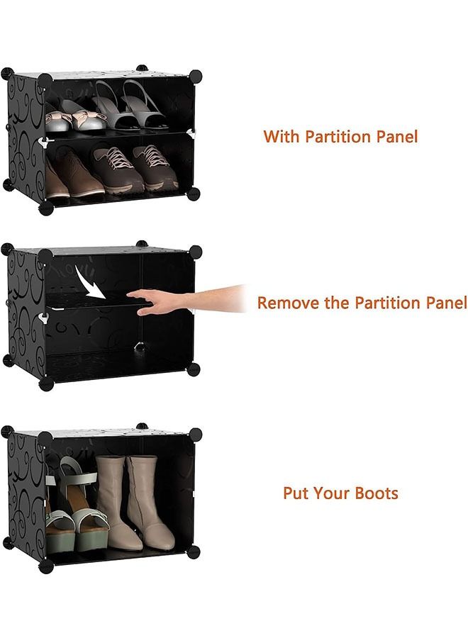 Beauenty Shoe Rack 8 Tier Shoe Storage Unit Flat  Slant Adjustable Shoe Organizer Shelf for 32 Pairs Durable and Stable For Entryway  Hallway  Closet  Dorm Room  Bedroom (white) - Image 5