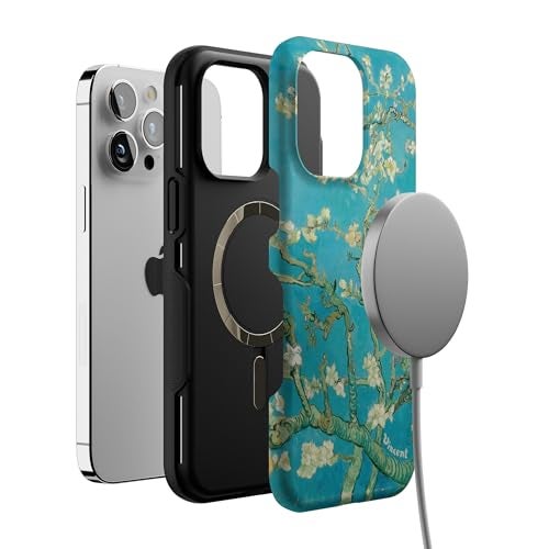 Casely iPhone 14 Pro Max Case | Van Gogh | Almond Blossom Floral | Bold Protective Design | Compatible with MagSafe - Image 4