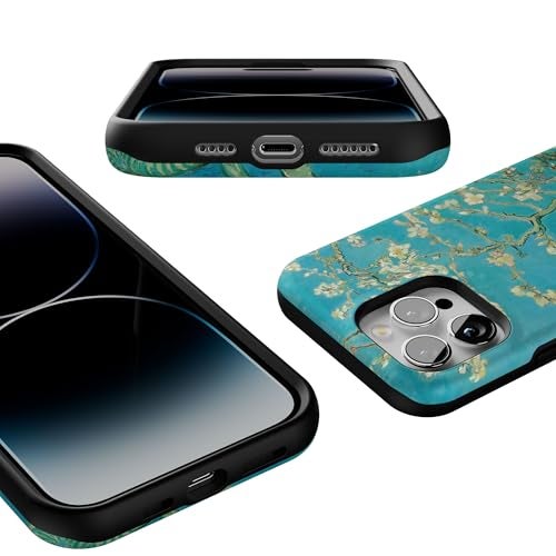 Casely iPhone 14 Pro Max Case | Van Gogh | Almond Blossom Floral | Bold Protective Design | Compatible with MagSafe - Image 3