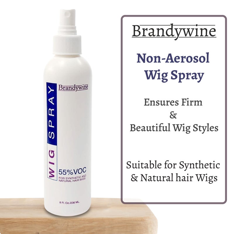 Brandywine Non-Aerosol Wig Spray for Synthetic and Natural Hair Wigs - 8 Fl Oz - Image 2