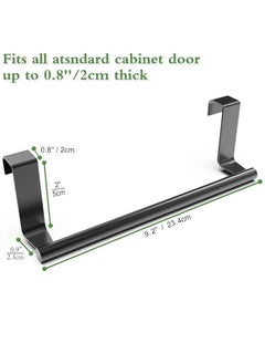 Excefore Kitchen Towel Holder, Over The Door Towel Rack, Over Cabinet Towel, Dish Towel Holder for Kitchen Cabinet, Towel and Wash Cloth Hanging Storage Accessories  - Image 4