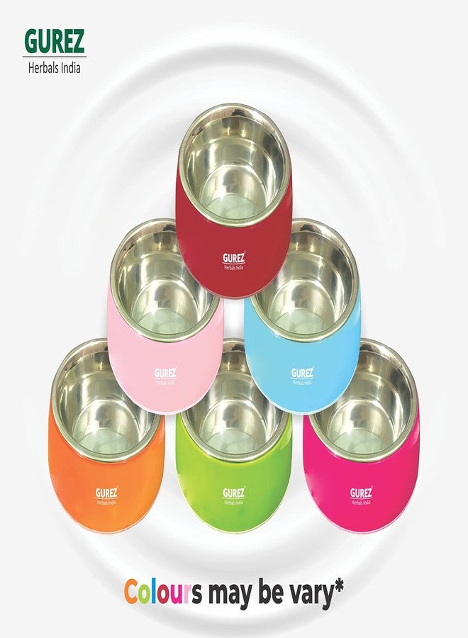 Gurez Pet Bowl for Dogs & Cats Melamine with Removeable Stainless Steel Anti Skid Pet Feeding Bowl (Set of 1, 400ml) - Image 2