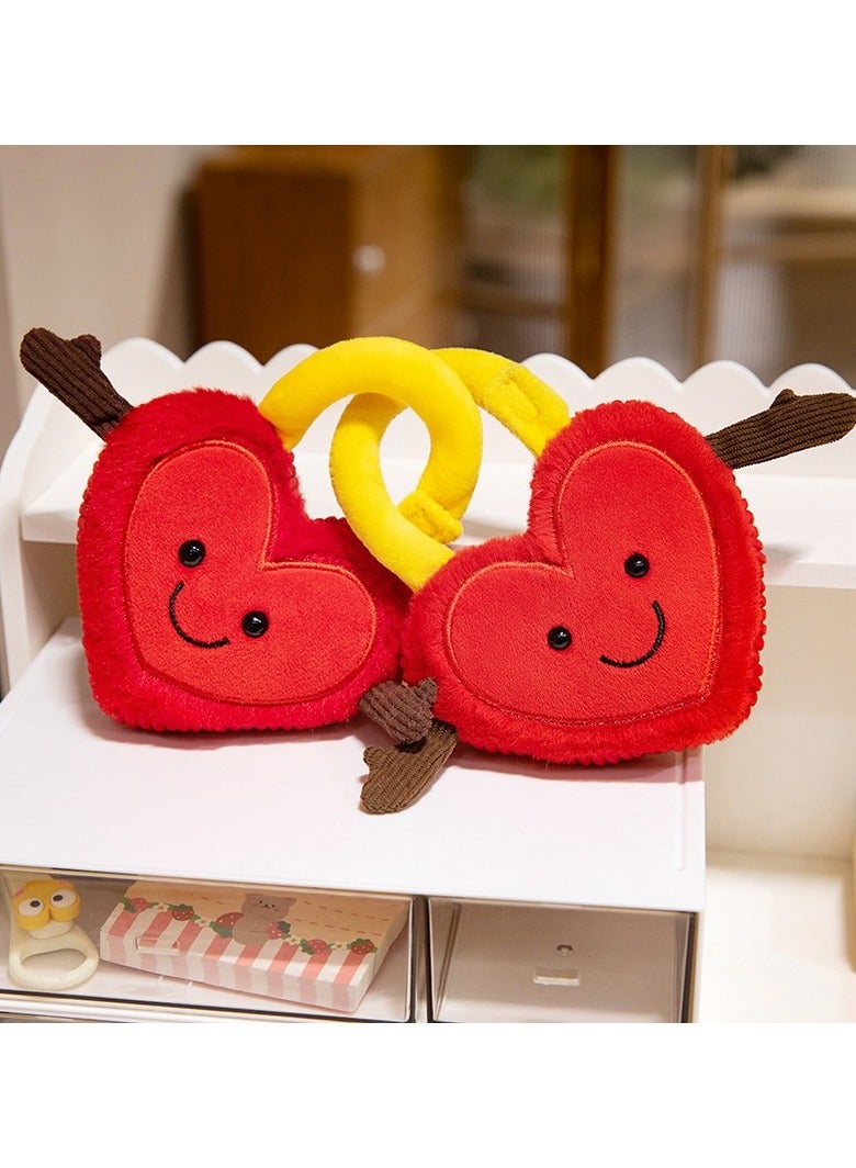 general Fun JC Valentine's Day concentric lock, a pair of plush dolls, suitable for giving girlfriends birthday gifts and couples proposal gifts (15 * 22cm) - Image 1