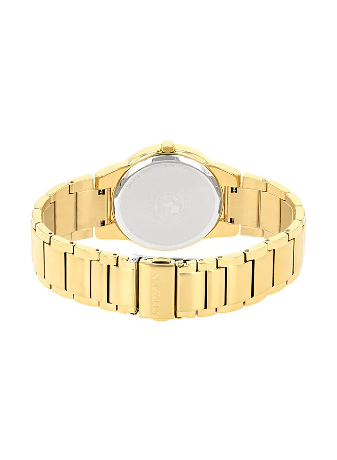 CITIZEN Men's Stainless Steel Strap with Gold Plating Eco-Drive Standard Watch AU1062-56E - 40 mm