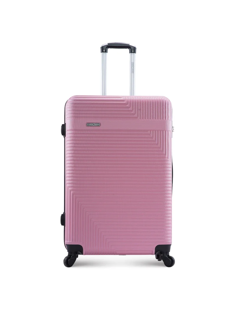 Medium 24-Inch ABS Lightweight Hardshell Luggage Trolley | carrying 20kg 4-Wheel Spinner Suitcase pink
